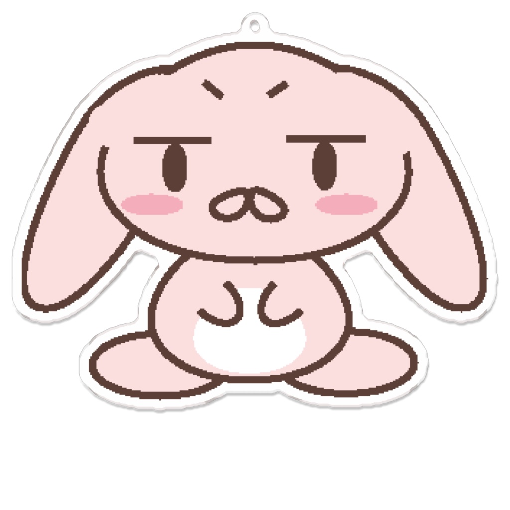 ツンデレうさぎのアクリルキーホルダー