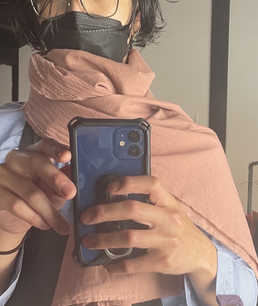 ヒノキ染 ストール