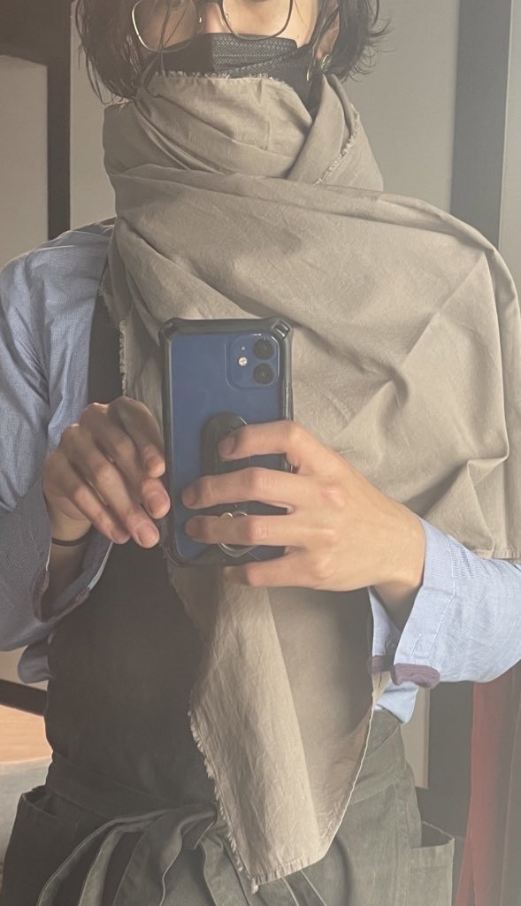 ヒノキ染 ストール