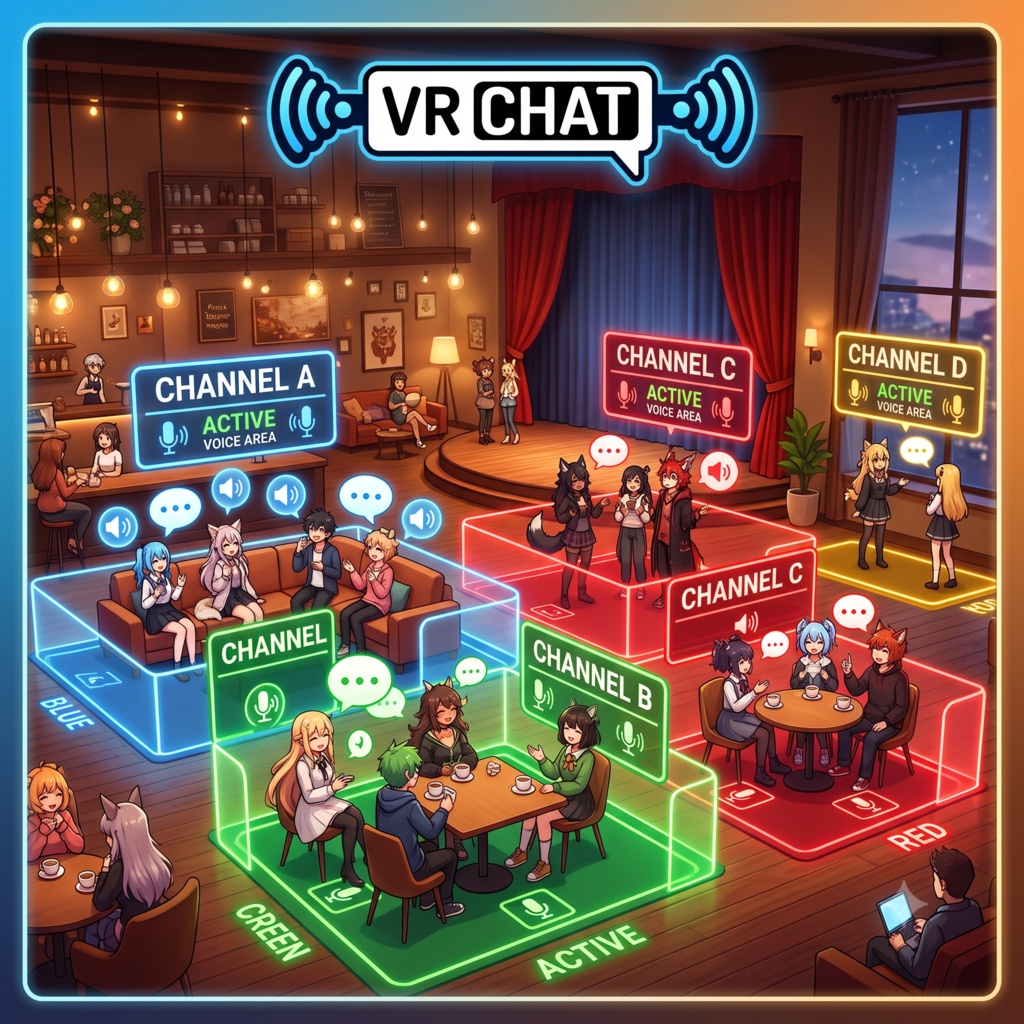 [無料・Free]VoiceChannelArea[World]/ボイスチャンネル/SoundproofArea