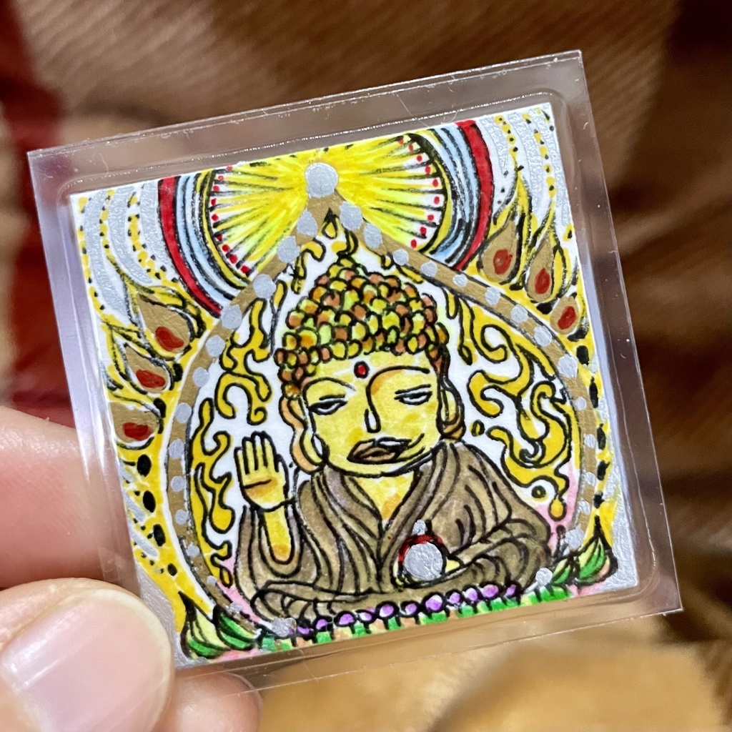 【護符絵03 ★原画一点物★】薬師如来