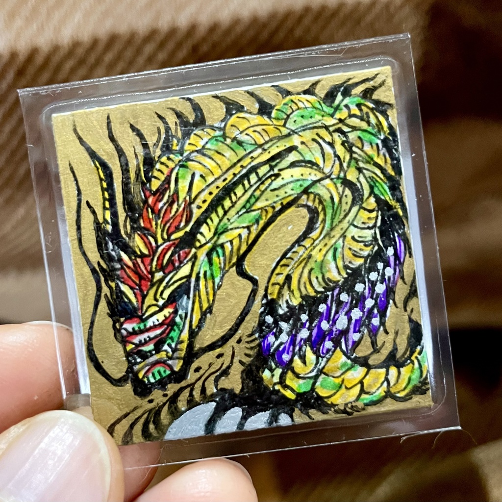 【護符絵05 ★原画一点物★】龍神