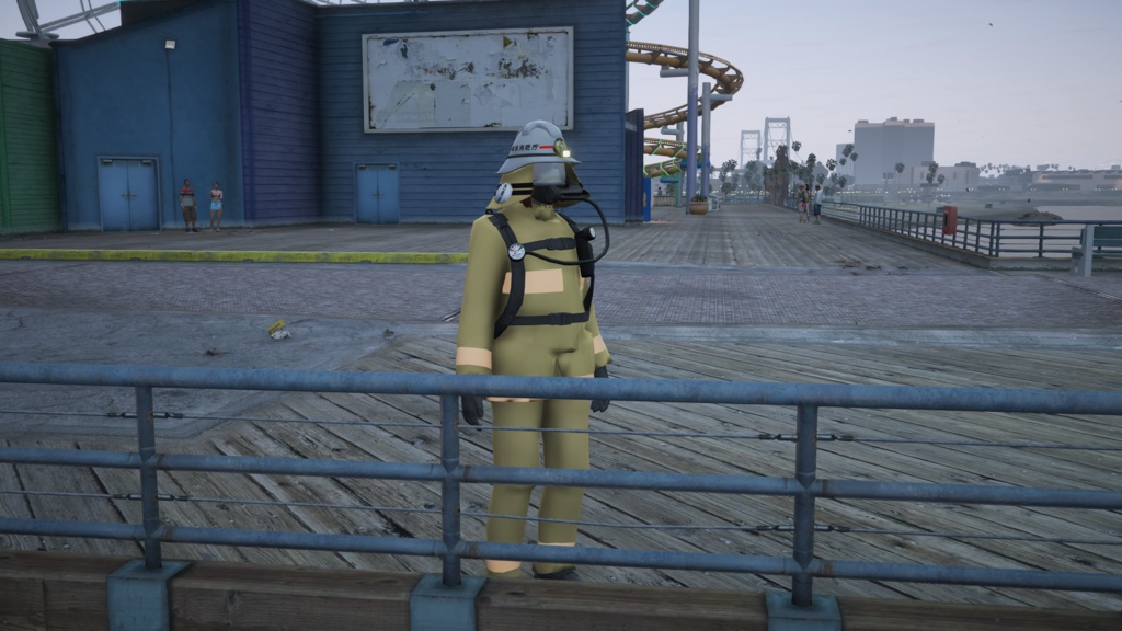 [GTA5 MOD] 東京消防庁等 消防士(防火衣・防火ヘルメット) 