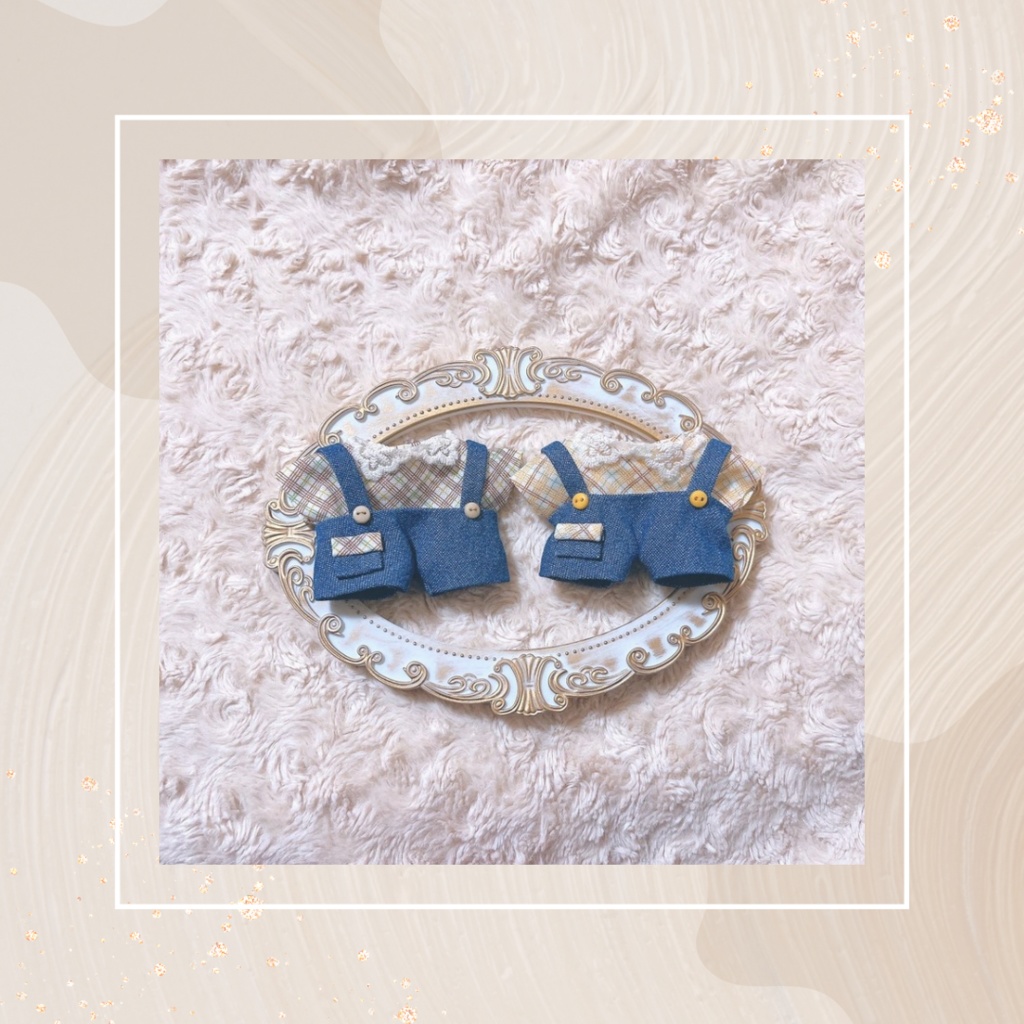 チェックシャツ×デニムズボン