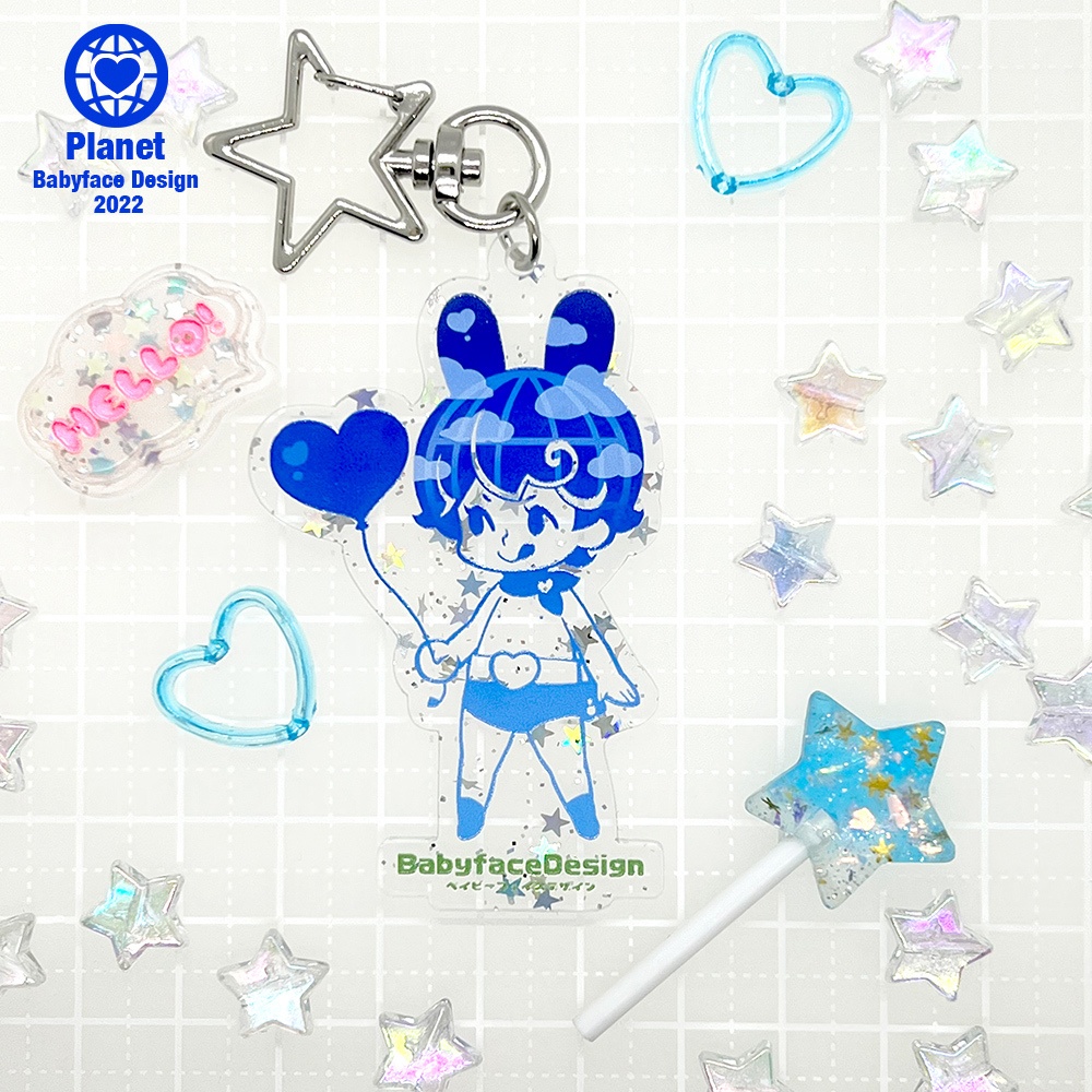 ☆Blue Planet☆アクリルキーホルダー「ちきゅう」 / Acrylic keychain "Blue Planet"