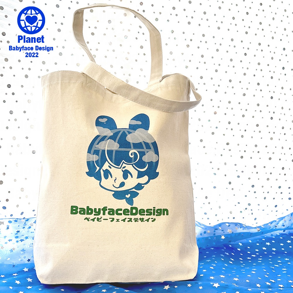 ☆Blue Planet☆トートバッグ「ぺろチャン」 / Tote bag "Pero-chan"