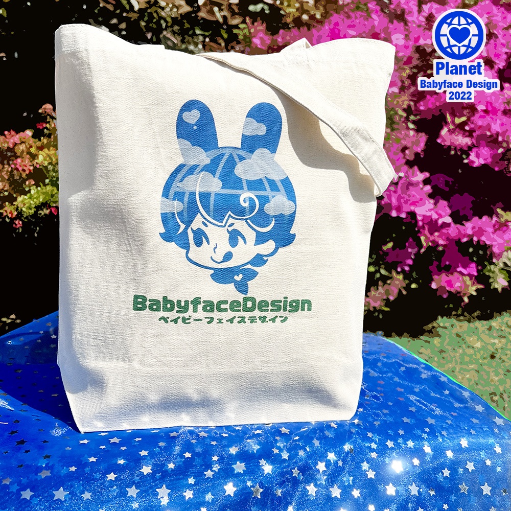 ☆Blue Planet☆トートバッグ「ぺろチャン」 / Tote bag "Pero-chan"