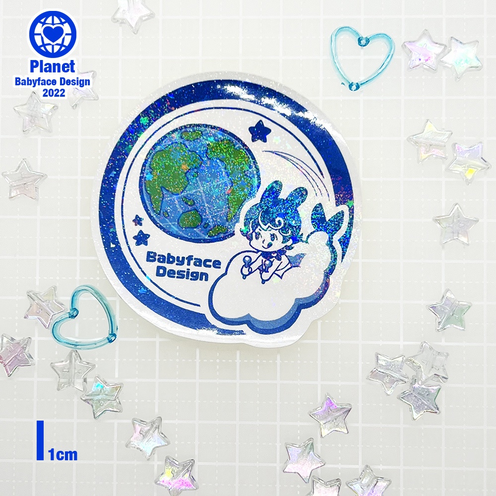☆Blue Planet☆ステッカー「ちきゅう」 / Sticker "Blue Planet"