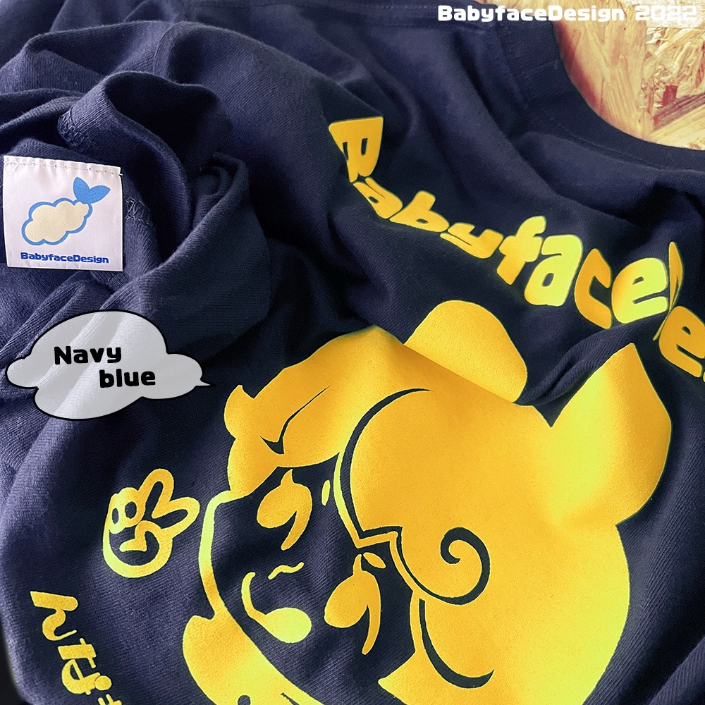 カコイイ☆エディション!ぺろチャンTシャツ / Dark body×Yellow Pero T-shirts