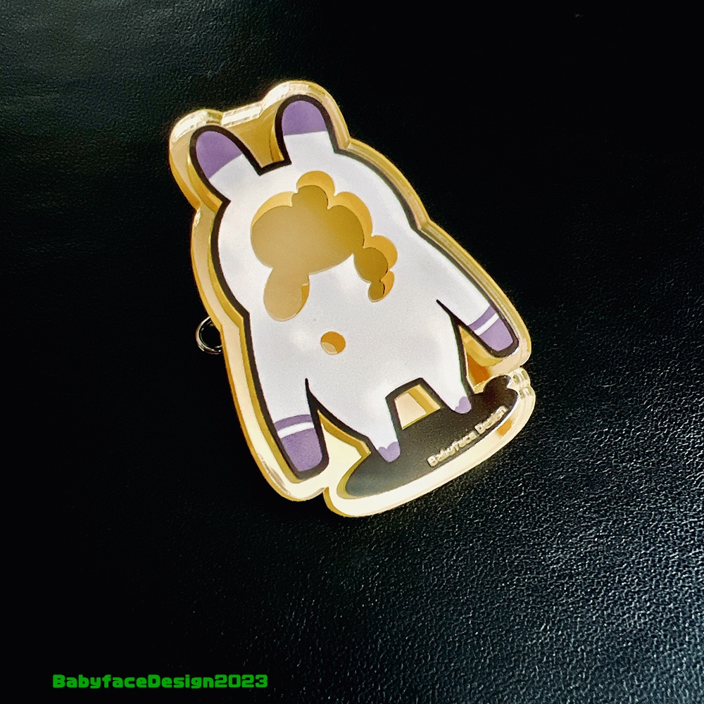 アクリルミラーバッヂ もうひとりのあなた / Acrylic brooch "Looking in the mirror"