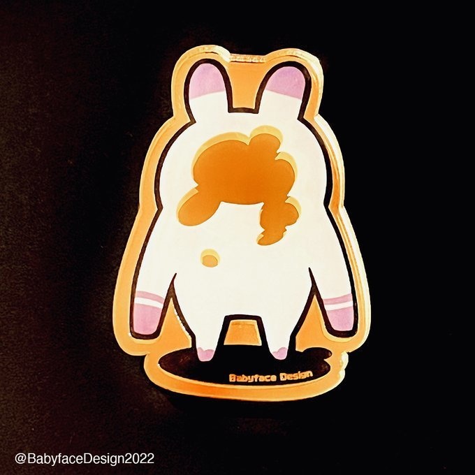 アクリルミラーバッヂ もうひとりのあなた / Acrylic brooch "Looking in the mirror"