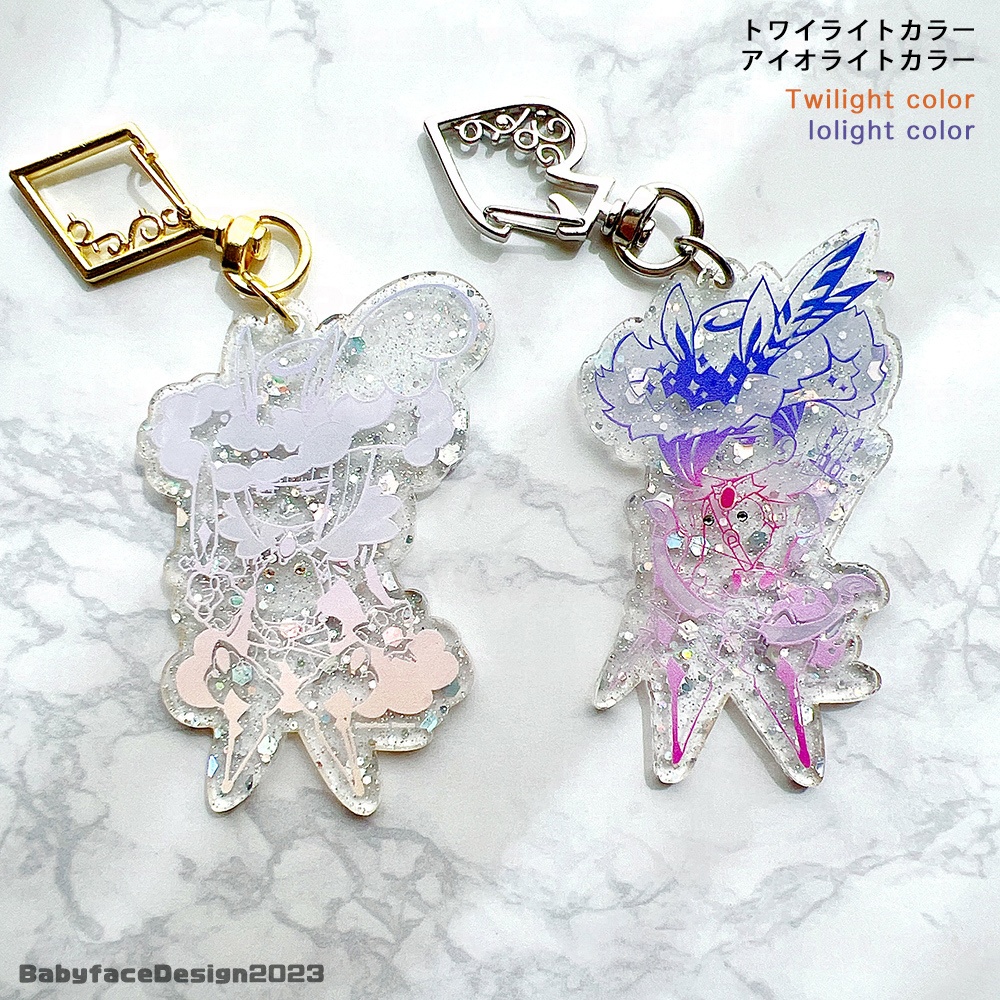 アクリルキーホルダー「アイオライト」/ Acrylic keychain "Iolight"