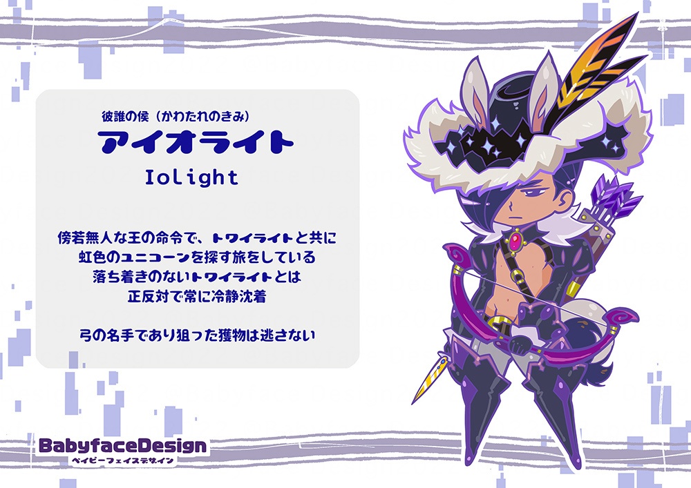 アクリルキーホルダー「アイオライト」/ Acrylic keychain "Iolight"