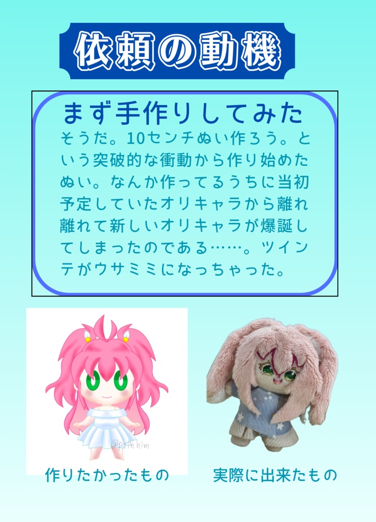 大陸の工場にぬい製作を依頼してみた。