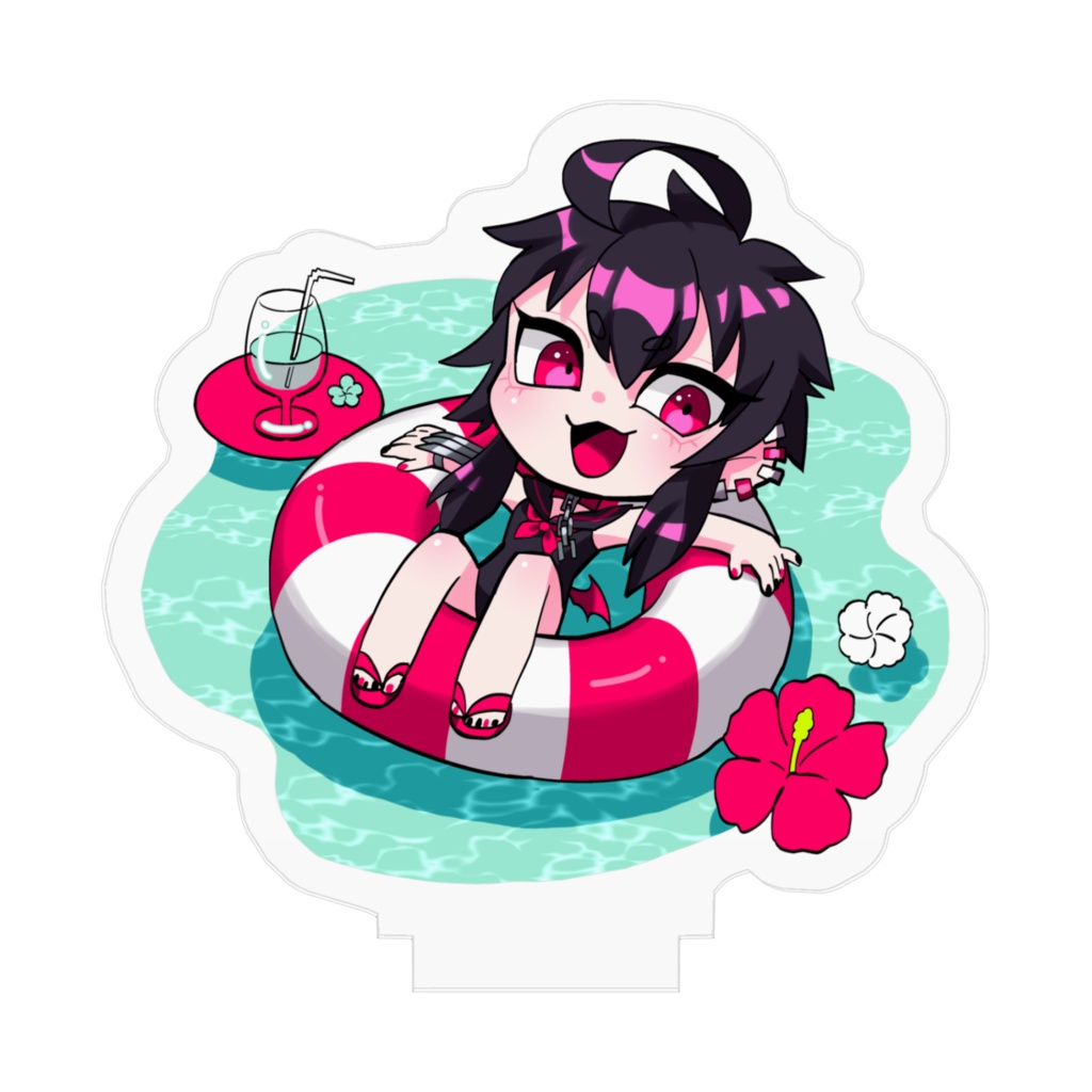 【受注生産】アクリルスタンド【浮き輪】