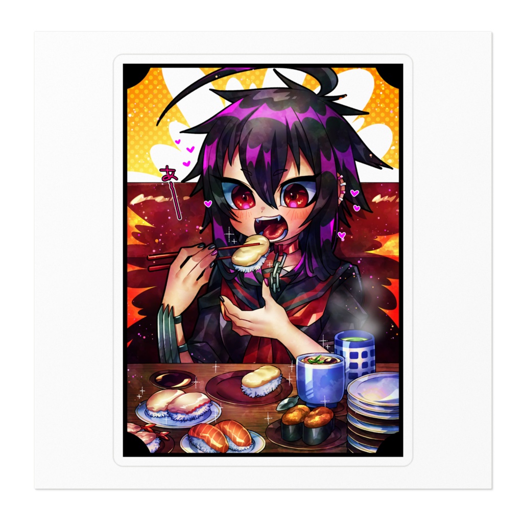 【受注生産】ステッカー【寿司ぃ!】