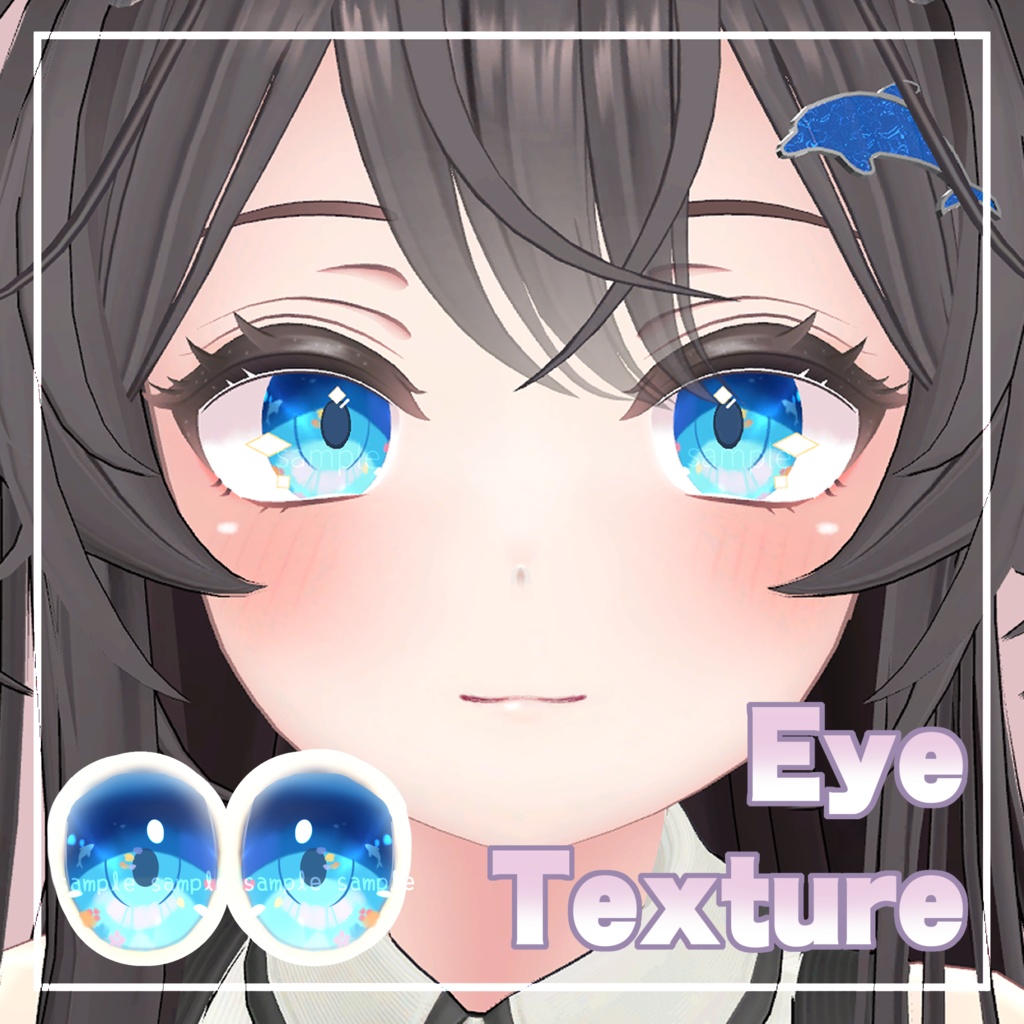 リリモカ対応 】『海』瞳テクスチャ🐬 / eye texture for Lilimoca