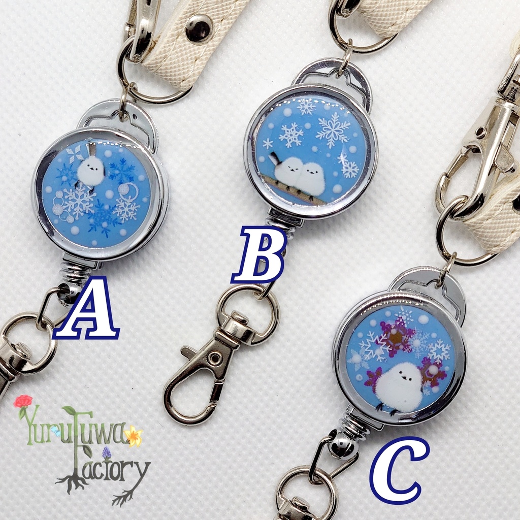 雪の妖精リールストラップ