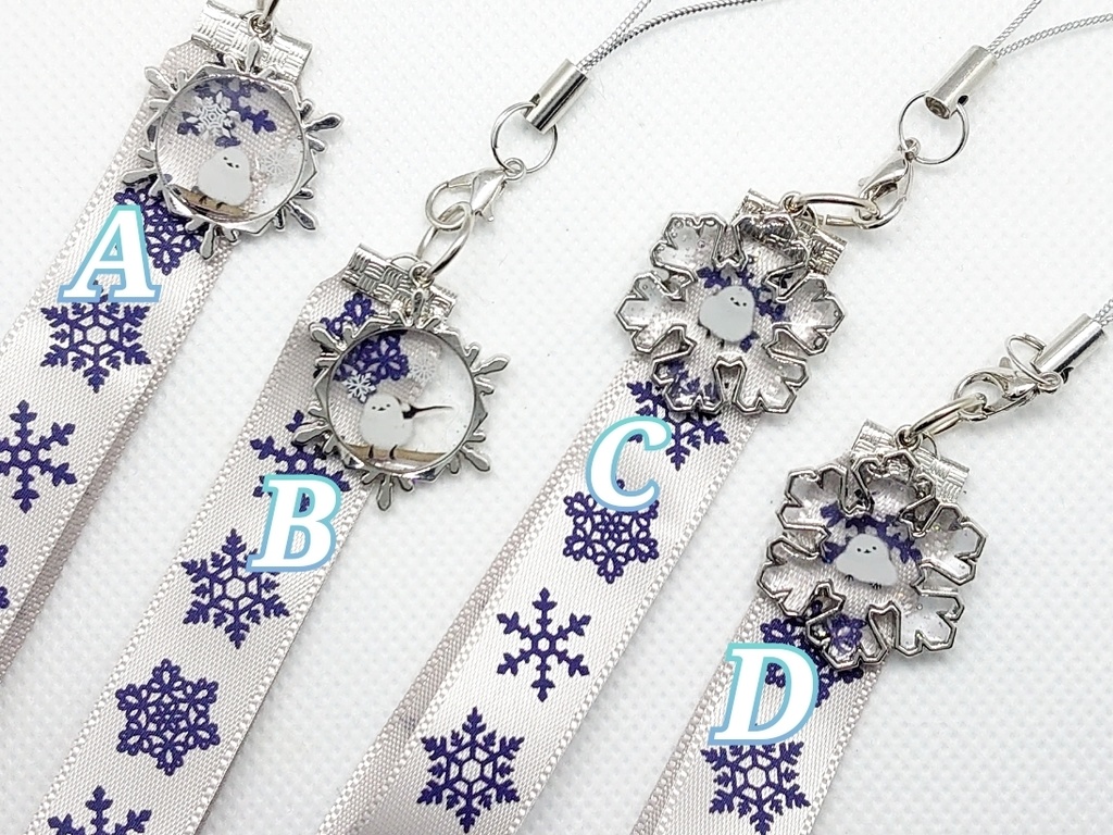 雪の妖精ストラップ 銀