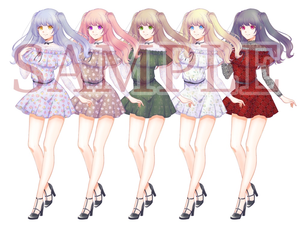 立ち絵素材〈夏服女の子〉