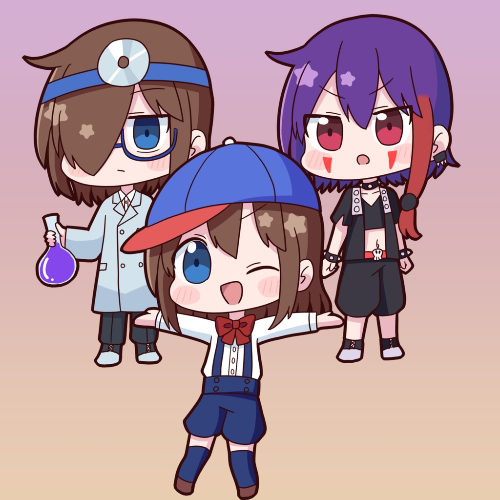 【擬コピ】ロボボ組アクリルキーホルダー