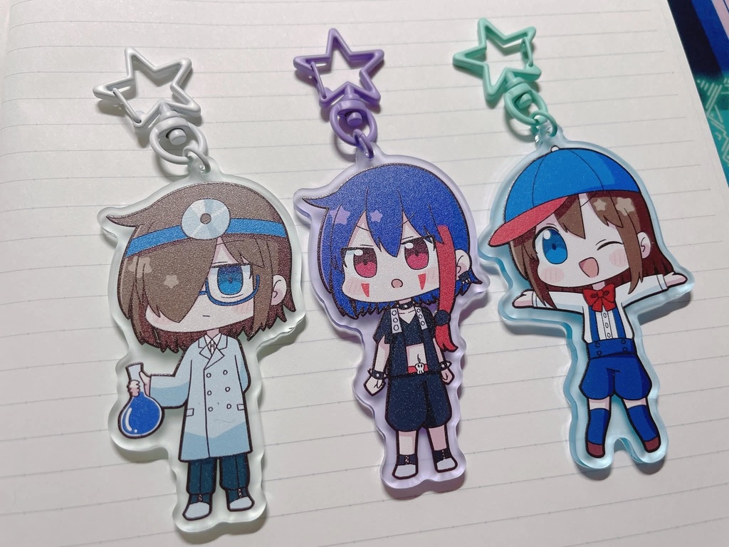 【擬コピ】ロボボ組アクリルキーホルダー