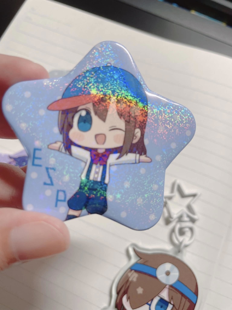 【擬コピ】ロボボ組 星型缶バッジ