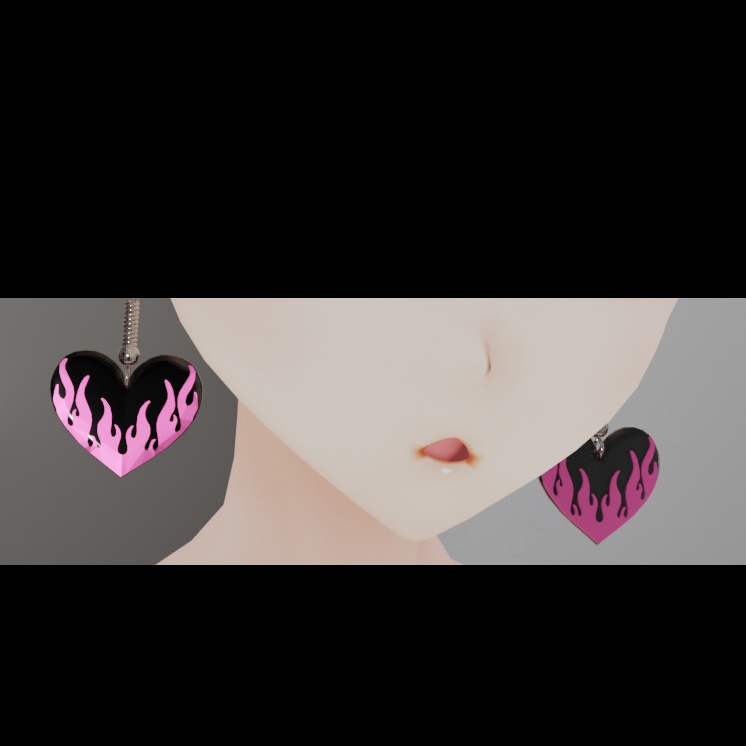 heart earrings - COMMERCIAL USE