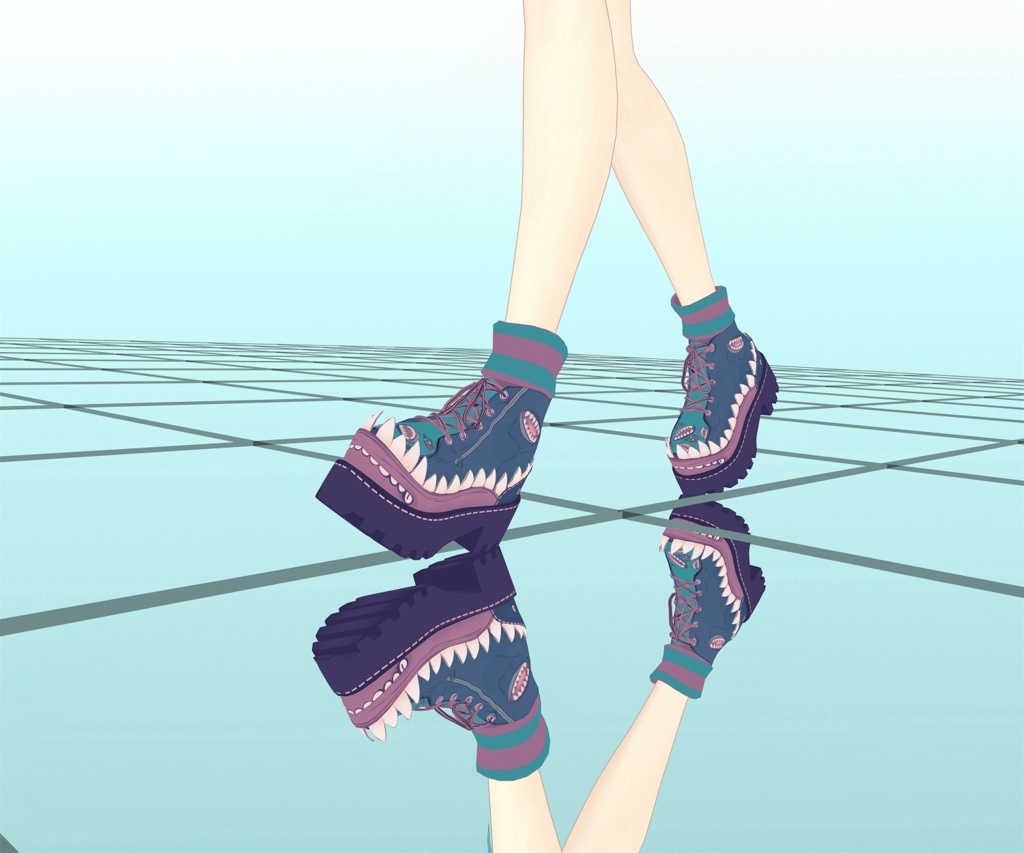 |MMD+VRM| monster boots for VTuber用 モンスターブーツ