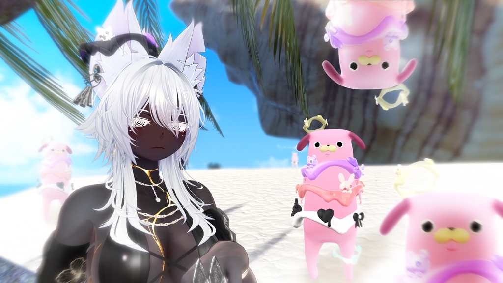 💜Sale中💜病みかわぷるヘイロー/Yamipuru Halo【VRChat向け】