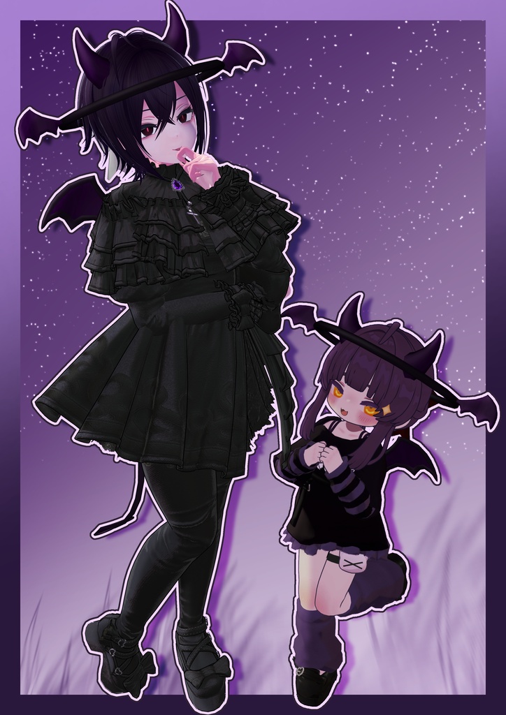 【期間限定無料🎉】🖤こあくまでびるんセット💜【33アバター対応】