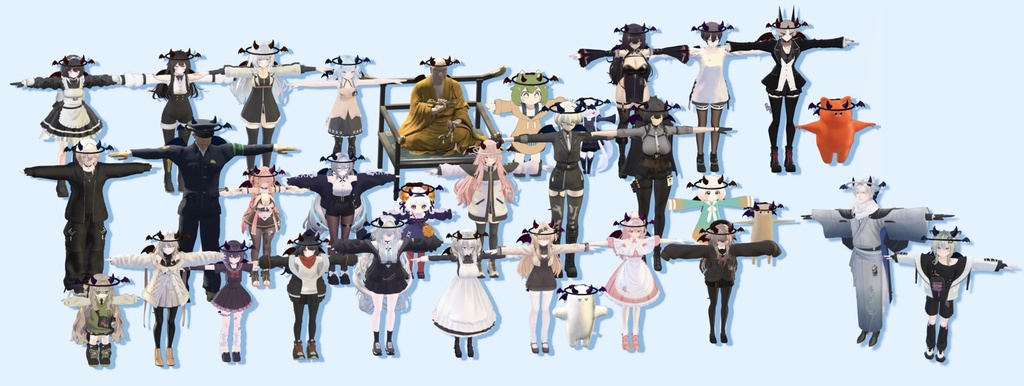【期間限定無料🎉】🖤こあくまでびるんセット💜【33アバター対応】