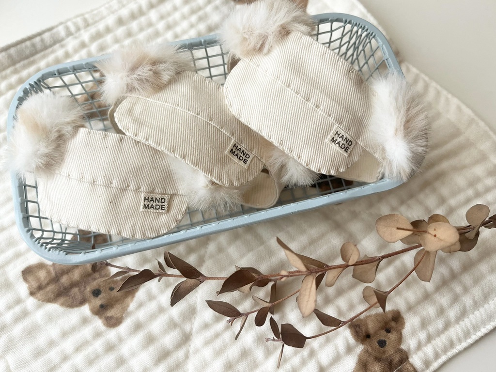 【にじぱぺサイズ】ふんわりワンコのサンバイザー