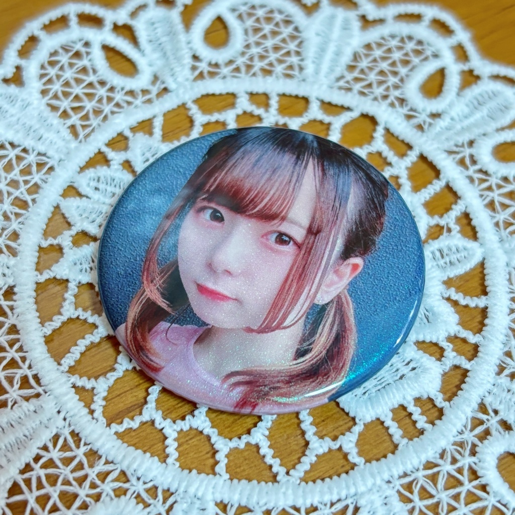 【D】オーロララメ缶バッジ-優衣菜