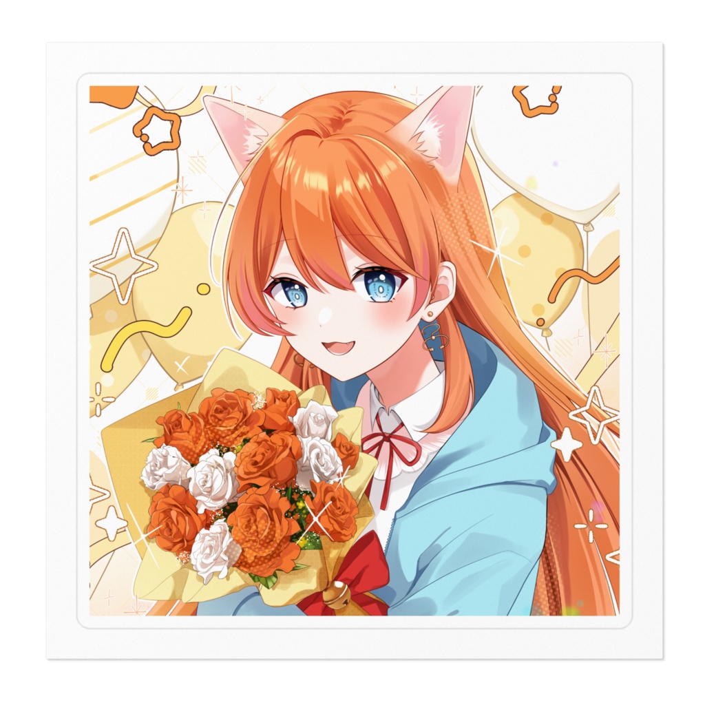 みけたん誕生日ステッカー