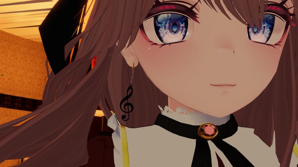 【VRChat想定】音符ピアス