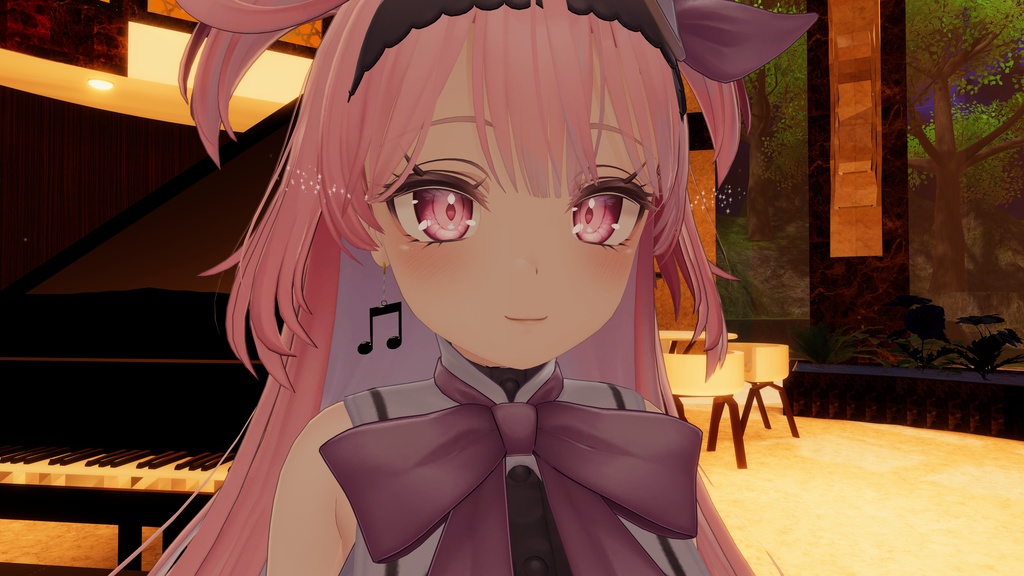【VRChat想定】音符ピアス