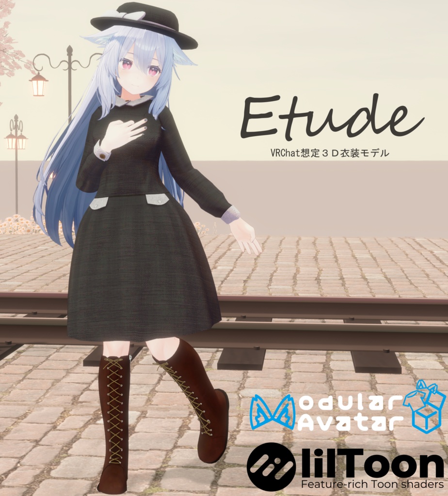 【MA対応】３D衣装モデル Etude【７アバター対応】