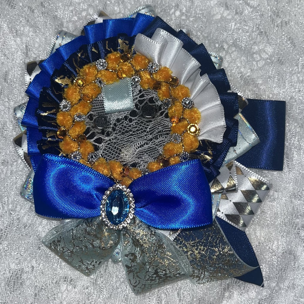 ロゼット　青系　52-55缶　推し活