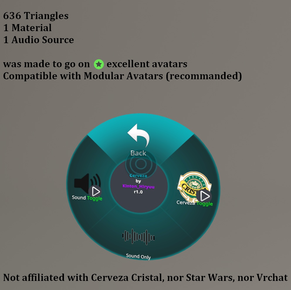 Cerveza Cristal VRC Prefab