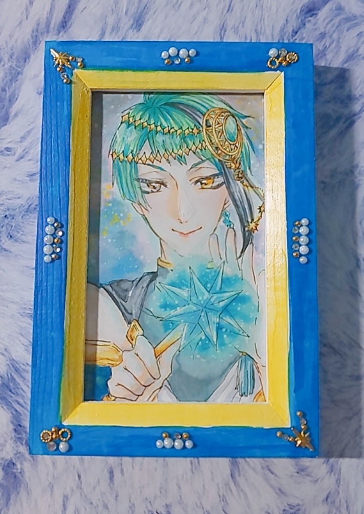 ミニ原画 イラスト ツイステ ジェイド ヴィル