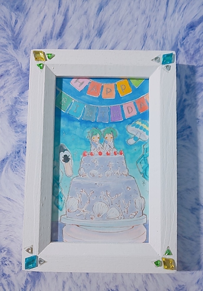 ミニ原画 イラスト ツイステ ジェイド ヴィル