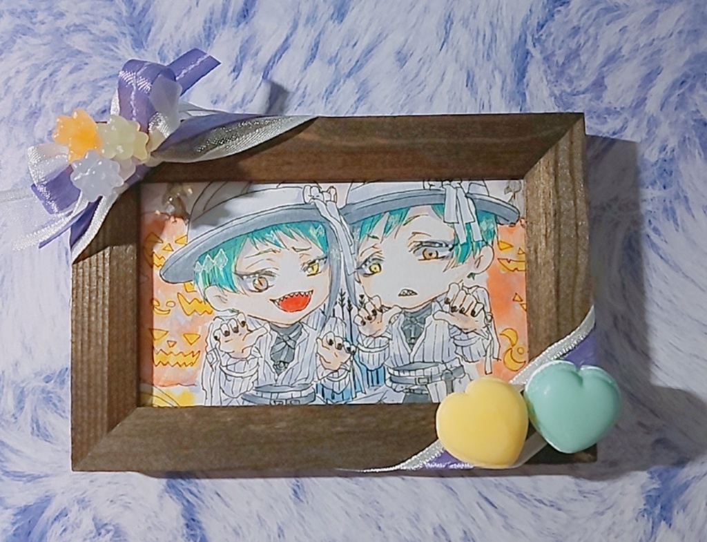 ミニ原画 イラスト ツイステ ジェイド ヴィル