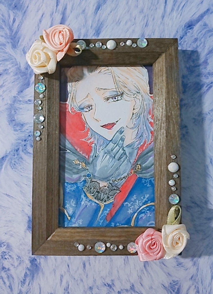 ミニ原画 イラスト ツイステ ジェイド ヴィル