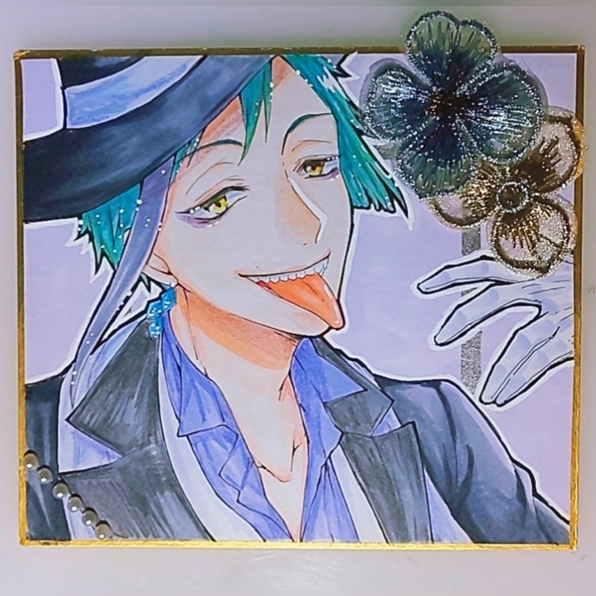 アナログイラスト ツイステ ジェイド フロイド