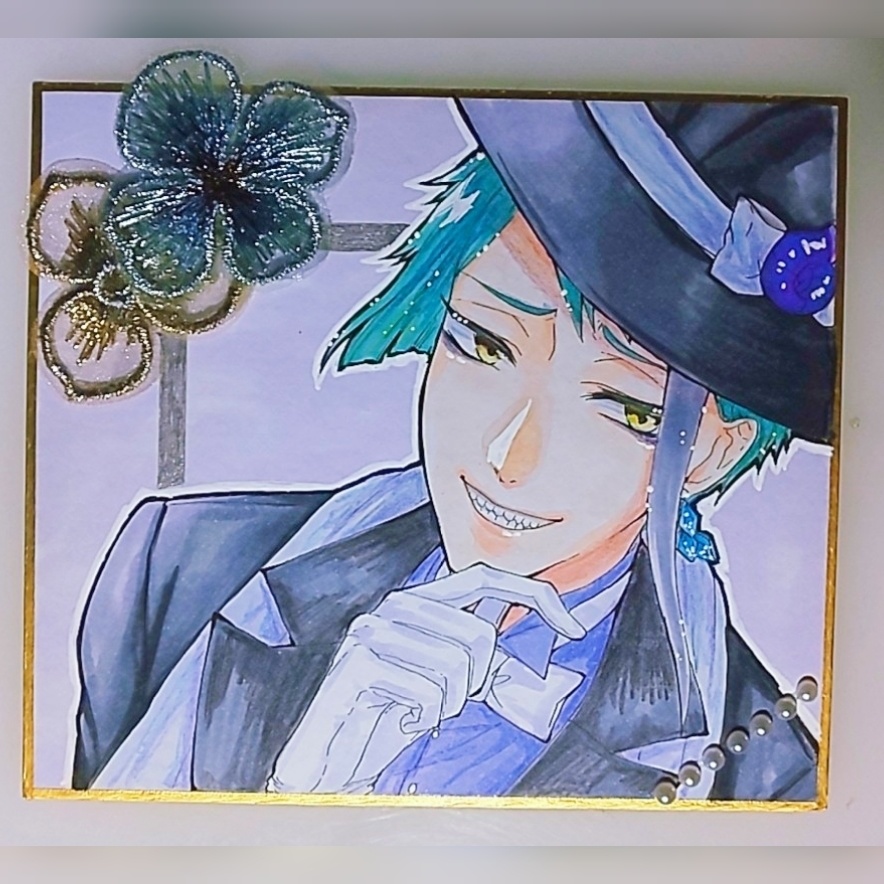 アナログイラスト ツイステ ジェイド フロイド