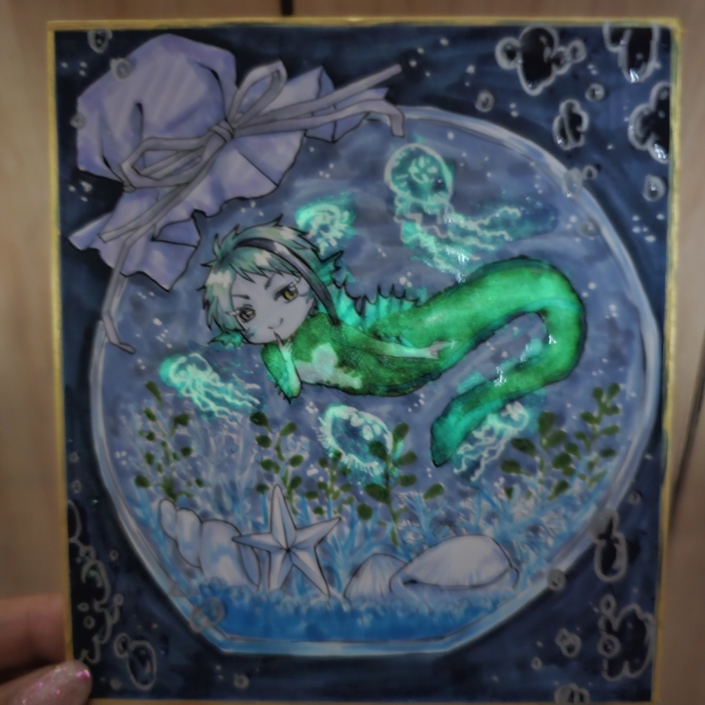 色紙イラスト ウツボテラリウム ジェイド