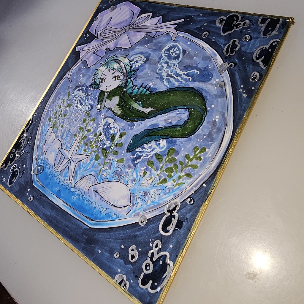 色紙イラスト ウツボテラリウム ジェイド