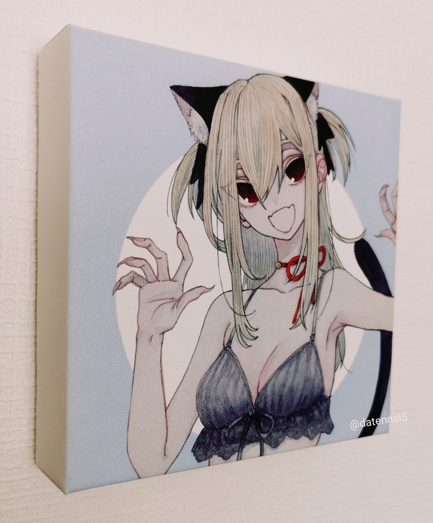 黒猫(エーベルくん)キャンバスプリント