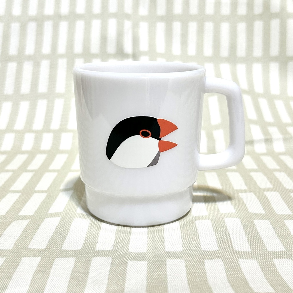 文鳥のプラマグカップ